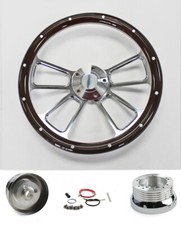 69-93 Buick Skylark Riviera Gran Sport Mahogany Grip 4 Spoke Steering Wheel 14