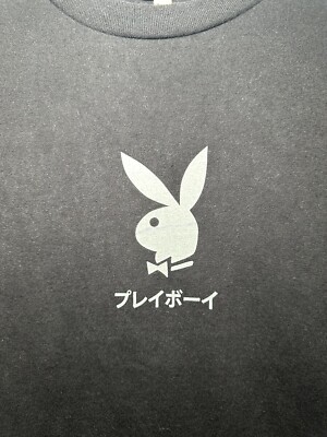 COLOR BARS x PLAYBOY TOKYO CLUB ACE OF SPADES BLACK T-SHIRT | Size