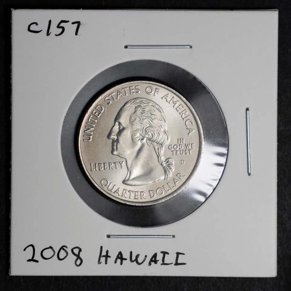 2008 D Hawaii State Quarter - Excellent lightly circulated condition - Image 3 of 4