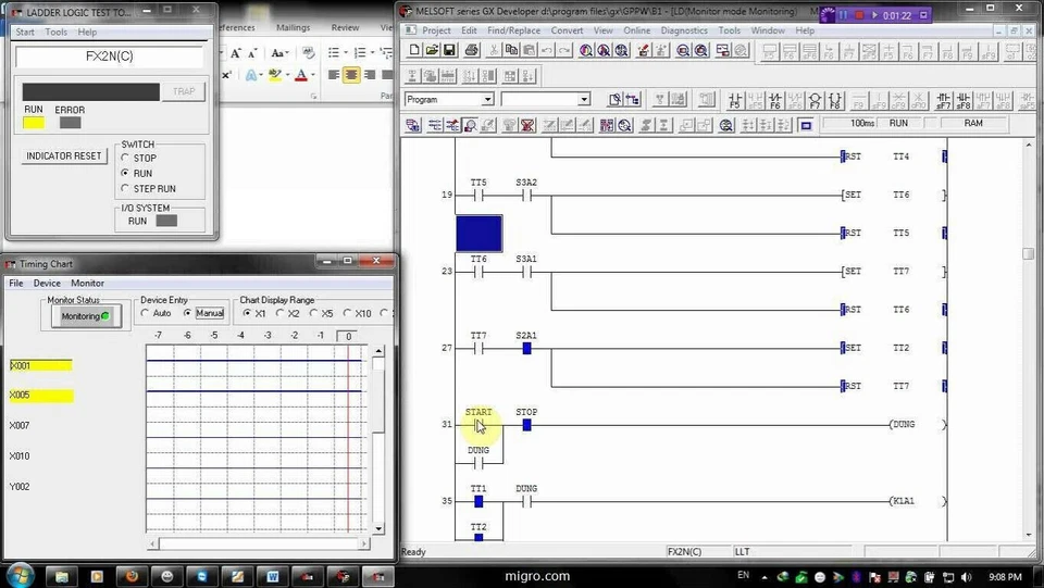 PLC Training Software Ladder Logic Learn to Program GX DEV Melsoft Course Lesson - Image 4 of 4