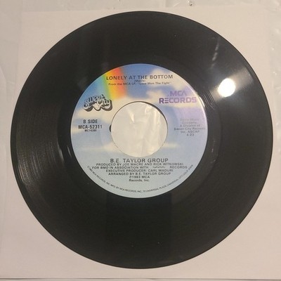 B.E. Taylor Group ~ Vitamin L/ Lonely At The Bottom ~ MCA 45 RPM Record