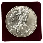 2015 American Silver Eagle 1 oz Dollar Uncirculated BU Coin Maroon Display Case