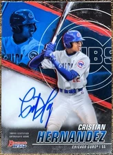 2021 Bowman's Best Cristian Hernandez Best of 2021 Auto #B21-CH Cubs