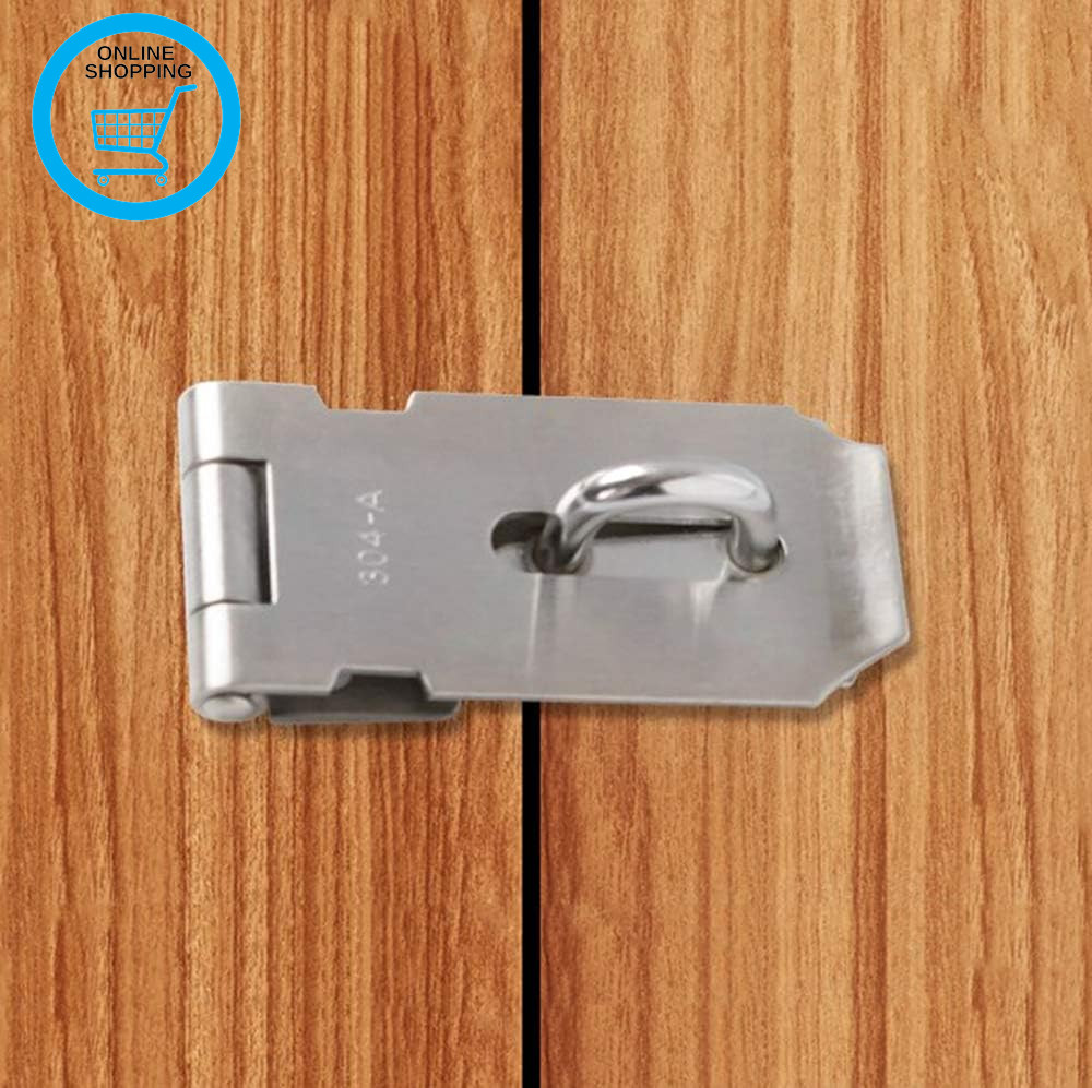 Padlock Hasp Door Clasp Door Lock Gate Latch Gate Lock Staple with Screws, Slide
