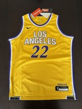 Los Angeles Sparks Cameron Brink Gold Rebel Youth Large WNBA Jersey New