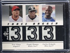 Glaus,Troy/Thomas, Frank/Delgado, Carlos - 2003 Upper Deck MVP - Swatch