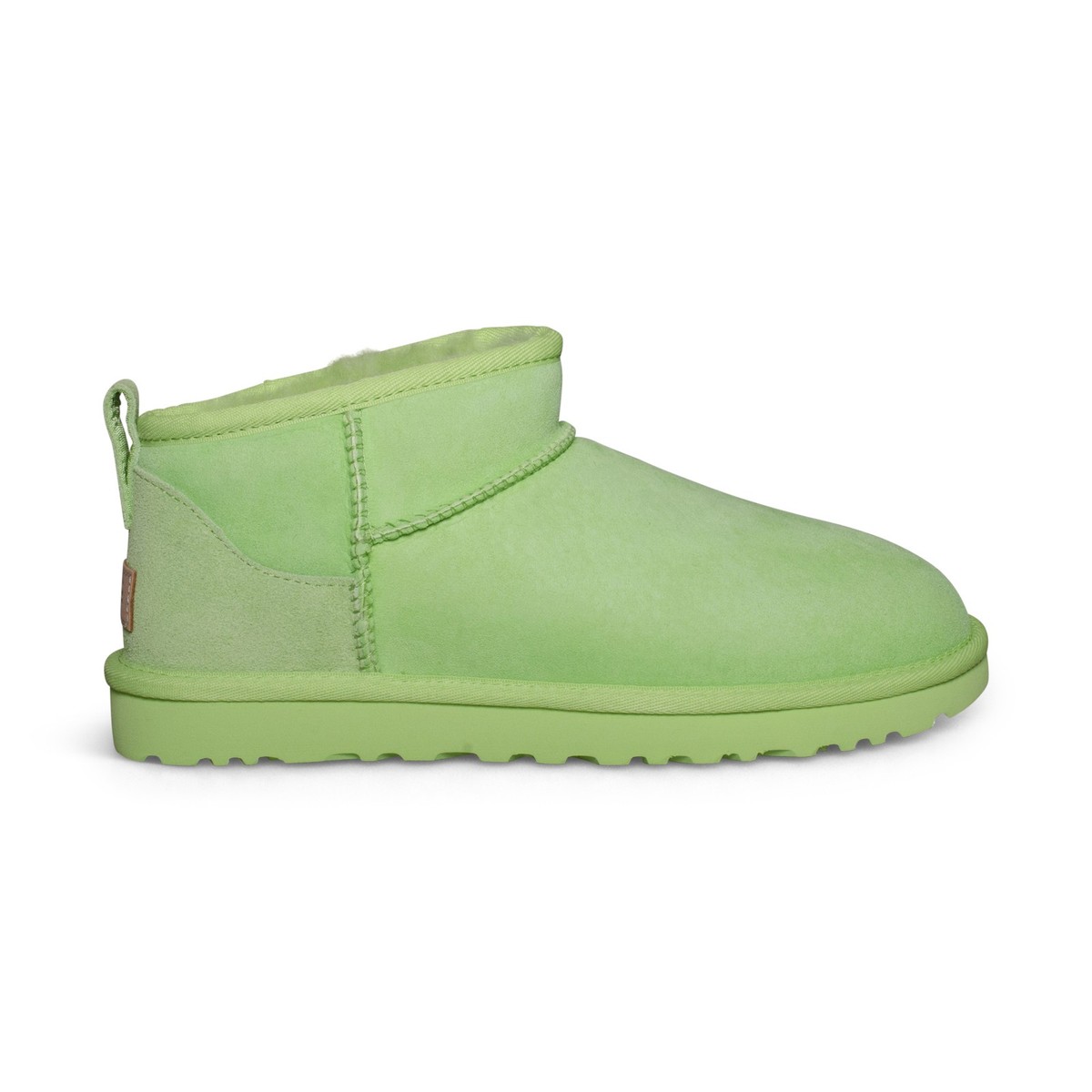 UGG CLASSIC ULTRA MINI PARAKEET GREEN SUEDE WINTER WOMEN'S BOOTS