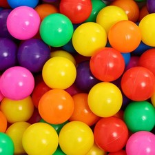Ball Pit Balls for Toddlers: 50 Colorful Non-Toxic Balls - BPA-Free,