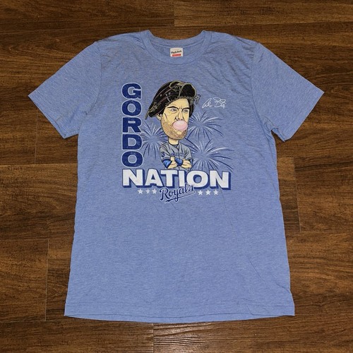 Alex Gordon Gordo Nation T-shirt Charlie Hustle Blue Men’s M Medium Royals