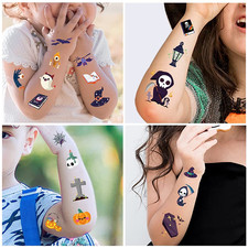 Halloween Temporary Tattoos for Kids - 360 Pcs Bulk Halloween Trick or Treat ...