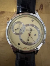 Lucien Piccard Swiss Automatic Dual Time Watch 51mm