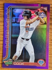 2025 Topps Pro Debut Casey Cook PURPLE FOIL Hub City Spartanburgers /299 #PD-188
