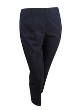 Tommy Hilfiger Women's Cropped Dot-Print Trousers (4, Black/Ivory)