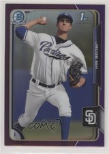 2015 Bowman Draft Chrome Purple Refractor 21/250 Jacob Nix #143 s3e