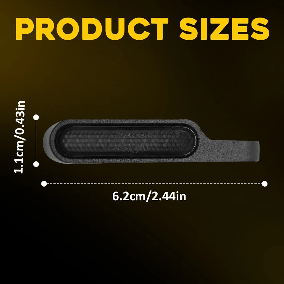 Mini luz intermitente LED para moto manillar intermitente indicadores lámpara todo terreno Foto 2 de 4
