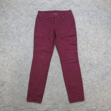 Maurices Jeans Women's Maroon Size M Regular Stretch Mid Rise Skinny