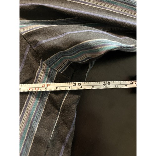 Ely Plains Western Black Stripe Snap Shirt – XL - Picture 6 of 8