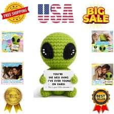 Gifts for Him Her Boyfriend Girlfriend Crochet Alien Valentine's Day Annivers...
