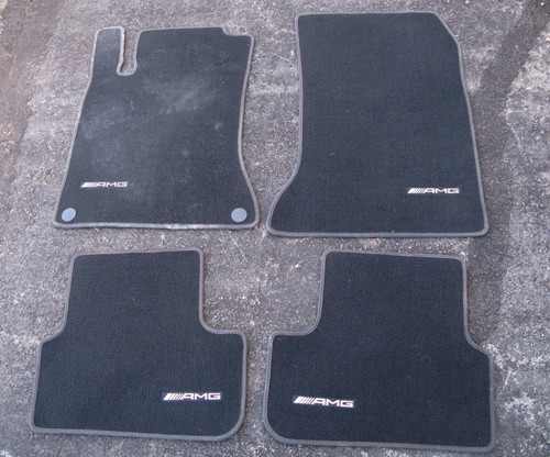 Mercedes CLA45 AMG C117 Black Floor Mat SET OEM A2466803048 2014-2019 USED READ