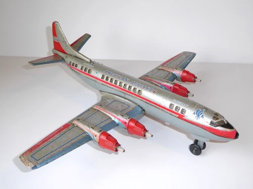 Marx Toys Japan - ELECTRA II AIRLINER  American Airlines - Battery Op. Tinplate