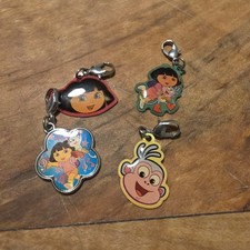 VTG Y2k Dora The Explorer Boots Charms Pendants Viacom Set of 4