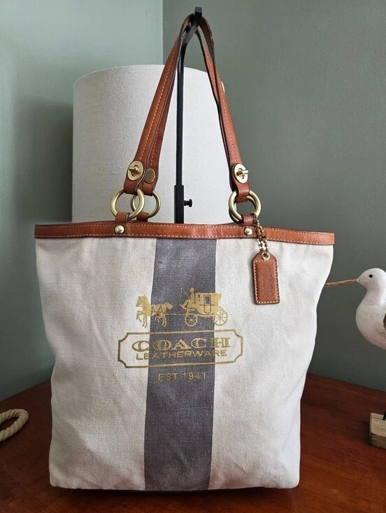 Coach Legacy Tote Striped Bags & Handbags for Women for sale | eBay