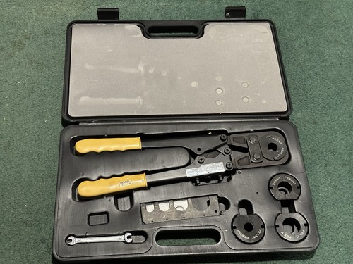 Apollo PEX Multi-Head Crimp Kit w/ Case 4 Jaws 3/8" 1/2" 3/4" 1" Go/No-Go Tool
