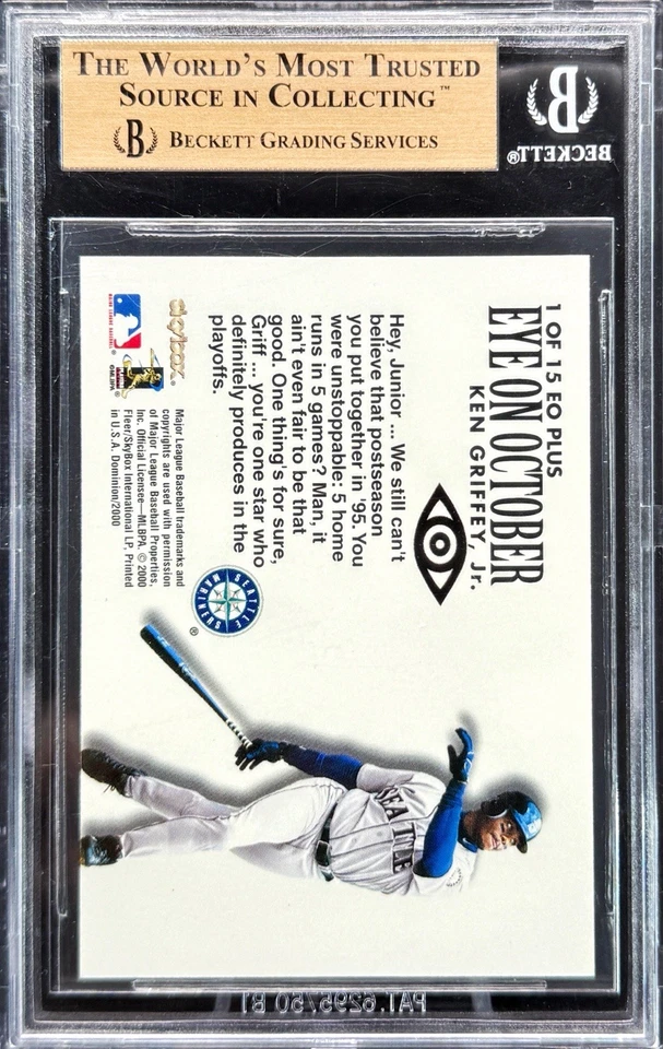 2000 Skybox Dominion KEN GRIFFEY JR BGS 9.5 Eye On October PLUS 1/15🔥RARE SSP🔥 - Image 2 of 2