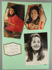 2 Autogramme Film- und TV Schauspielerin Vera Tschechowa 1970 -  1983 (148199)