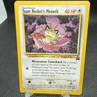 2000 Pokemon Black Star Promo - Team Rocket's Meowth #18 NM/MT