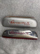 HOHNER CHROMETTA 14 - C - HARMONICA MADE IN GERMANY  WITH CASE