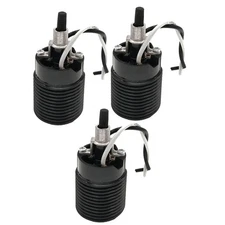 Phenolic (Bakelite) Threaded Medium Base E26 Fixture Socket with 10cm black 