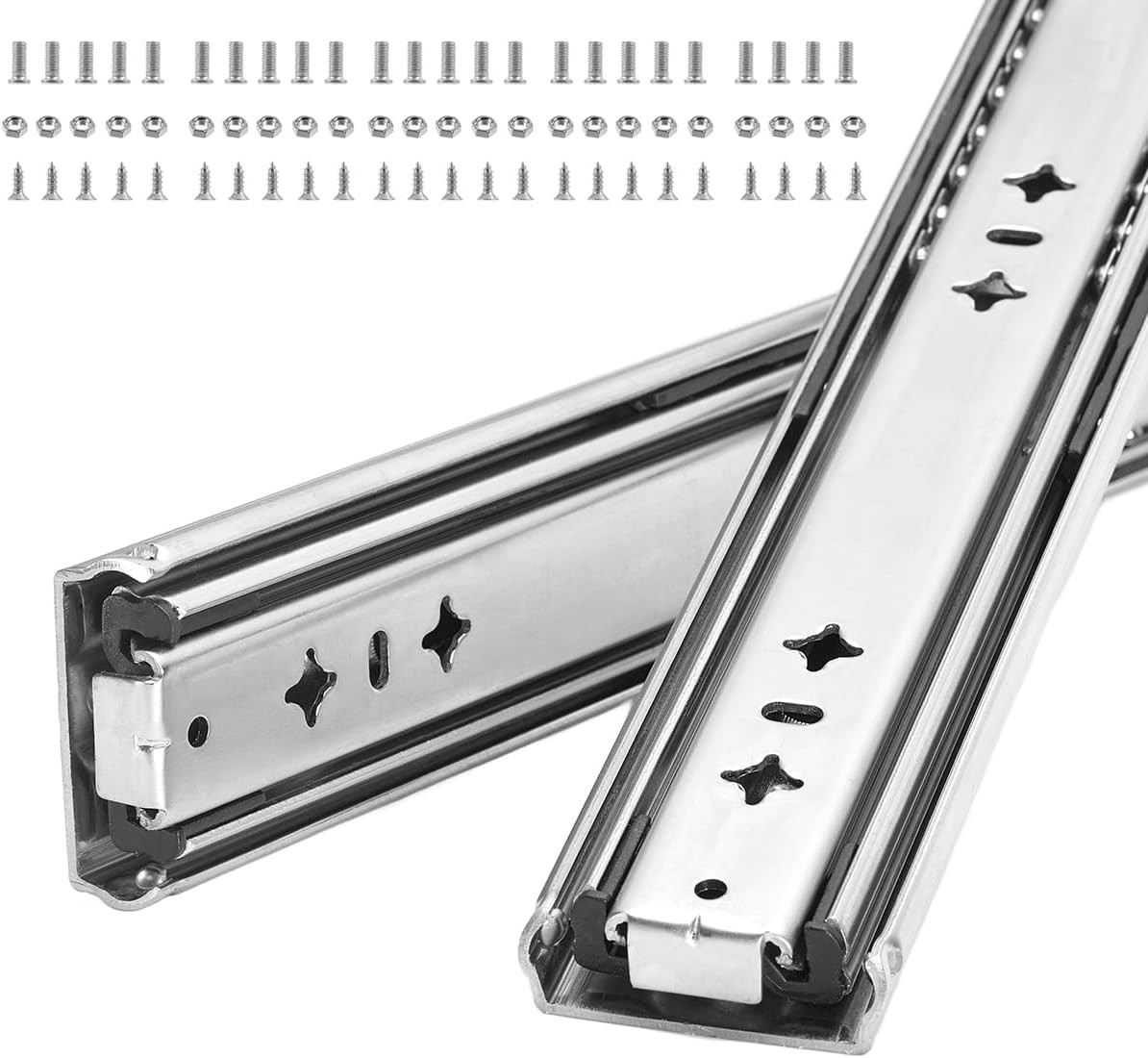 40" Heavy Duty Drawer Slides, 300 lb Capacity, Full Extensio