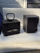 VTG 90's Soundesign AM-FM Stereo Receiver & Dual Cassette Recorder 5806 ContPlay
