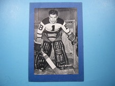 1934/43 BEEHIVE CORN SYRUP GROUP 1 NHL HOCKEY PHOTO FRANK BRIMSEK NICE BEE HIVE