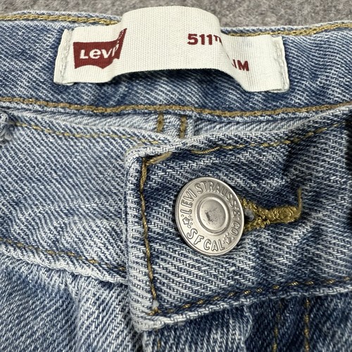 Levis 511 Slim Torn Short For Youth/Boy's Size 12 REG (Actual 25x7.5) Blue Denim - Picture 2 of 19