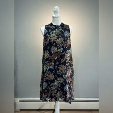 SALE! Black Tommy Hilfiger Floral A-Line Dress Size 10 NWT