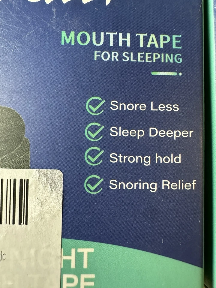 3x Cinta bucal Decatela para dormir 120 quilates nueva sin BPA ronquidos menos sueño más profundo Foto 2 de 3