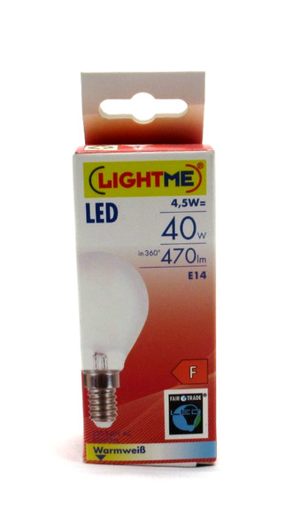 Lightme Led Leuchtmittel Tropfen 4,5W=40W E14 470Lm Warmweiß 2700K 851737-image