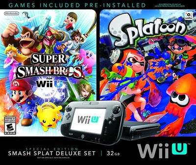 Splatoon スプラトゥーン ニンテンドーWiiU 任天堂 WiiU Nintendo Wii U Console - Special Edition Smash Splatoon Deluxe Set