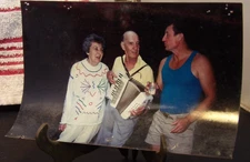 Awesome circa 1990's Color Snapshot photo-Wife Beaters and Accordions