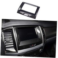 Carbon Fiber Color Inner Center Navigation Frame Cover Fit for Ford Ranger