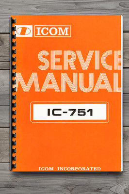 ICOM IC-751 Service Manual Comb Bound Book
