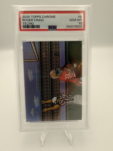Roger Craig #TECMO-8 2025 Topps Chrome Tecmo card