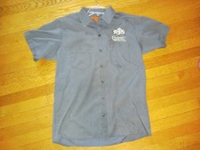 REI Gray Bike Shop Shirt Mens Medium Dickies Park Tool RTS Barnett Bicycle #1