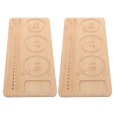  2 Pcs Tavole Di Perline Forniture Vassoio Fai Da Te Gioielli Legno