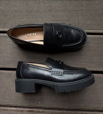 DDP Coach Leah Women s Black Chunky Platform Loafers size US8B 38.5