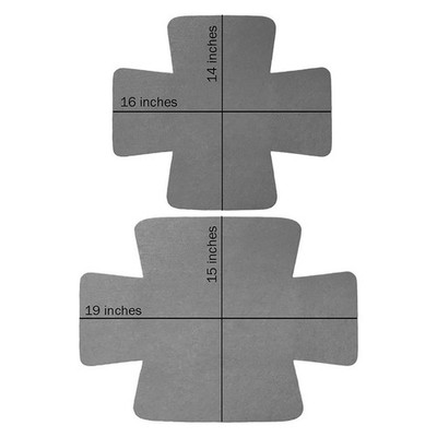 Grau Polyester Küche Pfanne Schutz Set 12PCS Antihaft Pfanne Matte enthalten