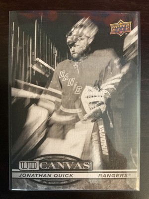 Jonathan Quick 2025-26 Upper Deck Series 2 Canvas Black & White Card #C164