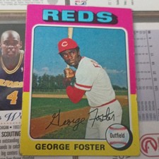 Topps 1975 George Foster #87 Cincinnati Reds MLB Baseball Card Base Set
